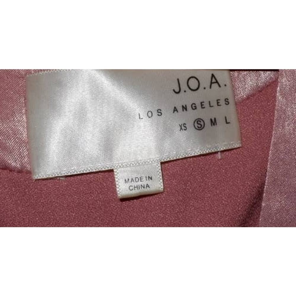 J.O.A. Satin Blush Self-Tie Jumpsuit - Picture 4 of 5